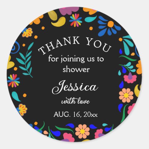 Baby Shower Fiesta Mexican Party favor sticker