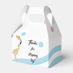 Baby Shower Flamingo Mom and Baby Favor Boxes