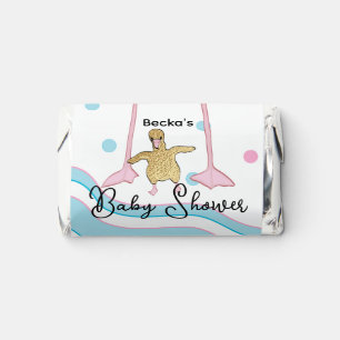 Baby Shower Flamingo Mom and Baby Hershey's Miniatures