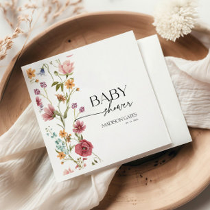 Baby Shower Floral Napkins