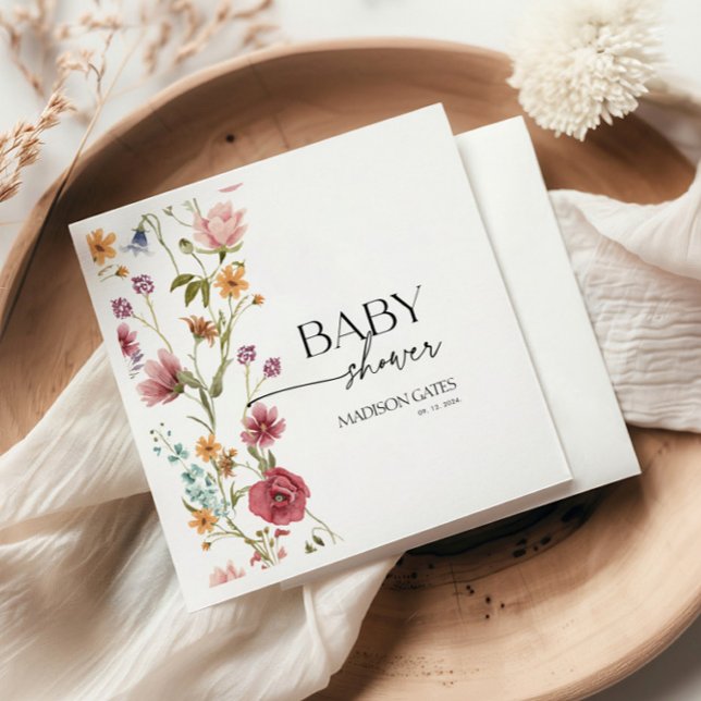 Baby Shower Floral Napkins (Creator Uploaded)