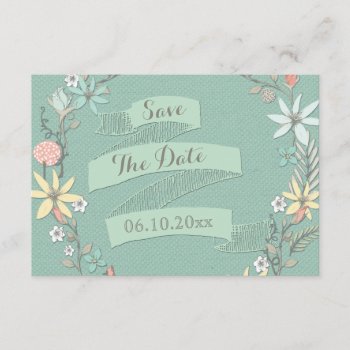 Baby Shower Floral Wreath Banner Save The Date Invitation by JK_Graphics at Zazzle