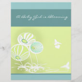 Baby Shower Flowers and Bees (Back)