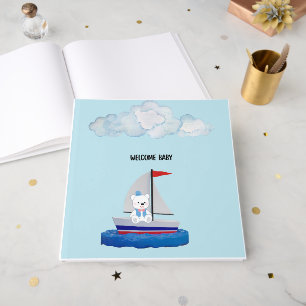Baby Shower Foil Guest Book 