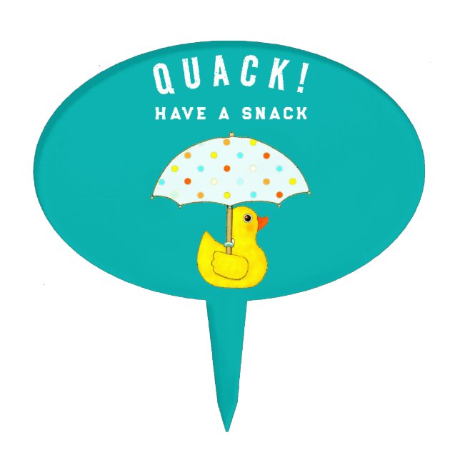 Baby Shower Food Table Decor Cake Topper (Front)