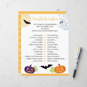Baby shower for Little Boo Halloween Paper Sheeс