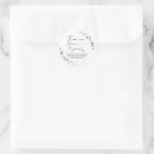 Baby Shower From Our Shower to Yours Party Favour  Classic Round Sticker (Bag)