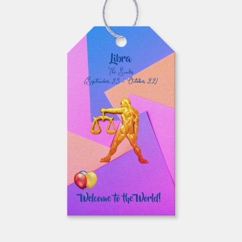 Baby Shower _ Fun Libra Gift Tags