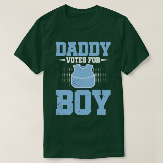 Baby Shower Funny Future Dad Team Boy Gender Revea T-Shirt (Design Front)