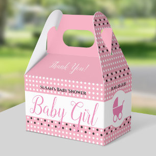 Baby Shower Gable Box with Stroller - Baby Girl