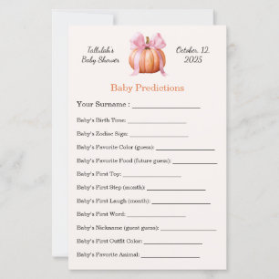 Baby Shower Game   Baby Predictions   Fun Party