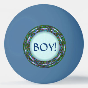 Baby Shower Game! Boy or Girl? Team Boy! Ping Pong Ball