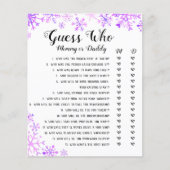 Baby Shower Game - Guess Who, Baby It's Cold (Front)