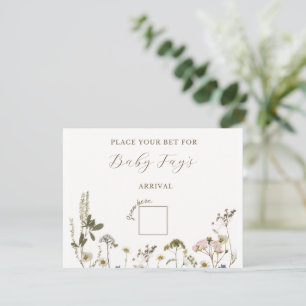Baby Shower Game Note Card