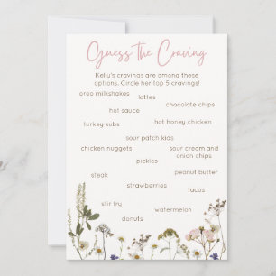 Baby Shower Game Note Card