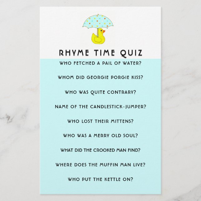 Baby Shower Game Parent Advice Stationery (Front)