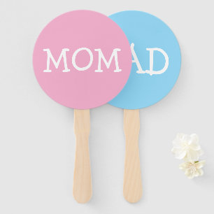Baby Shower Game Was it Mom or Dad Hand Fan
