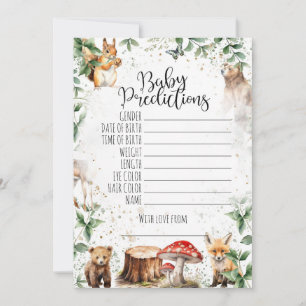 Baby shower games - Baby predictions Invitation