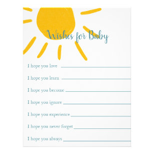 Baby Shower Games for here comes the son Flyer