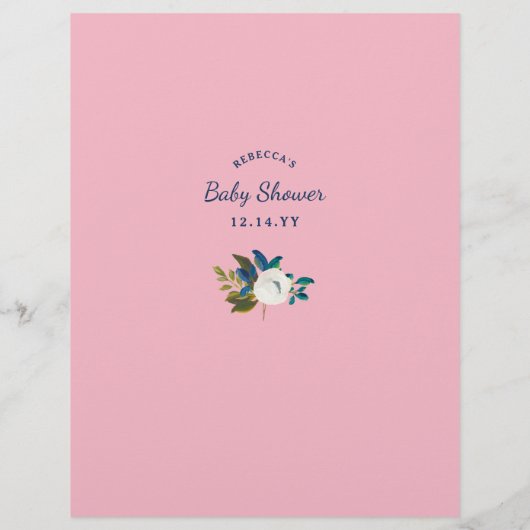 Baby Shower Games - Guess Who Mommy or Daddy (Back)