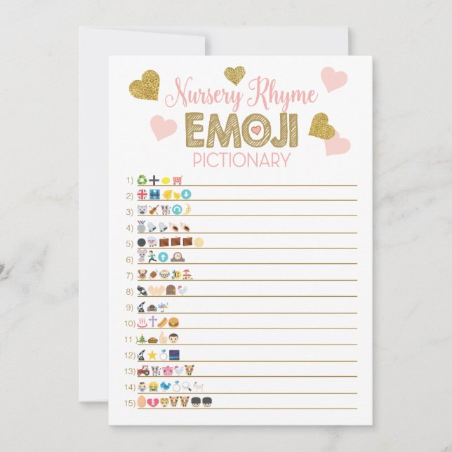 Baby Shower Games Nursery Rhyme & Price is Right Invitation (Front)