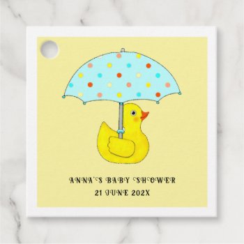 Baby Shower Gender Neutral Favor Tags by ebbies at Zazzle