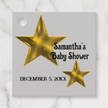 Baby Shower Gender Neutral Minimalist Gold Star