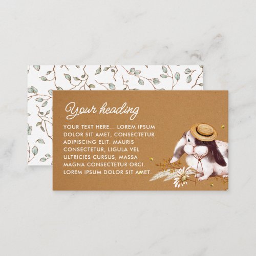 Baby Shower Gender_Neutral Rustic Boho Watercolor Enclosure Card