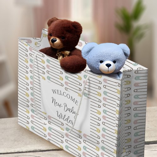 Baby Shower Gender Neutral Welcome Name Gift Bag