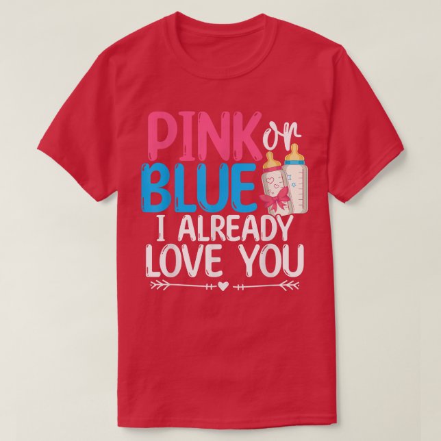 Baby Shower Gender Reveal Party Baby Party Gender  T-Shirt (Design Front)