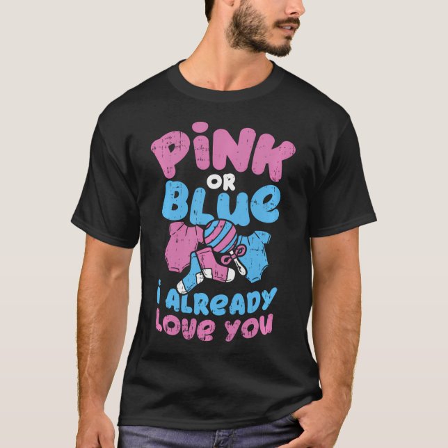 Baby Shower Gender Reveal Party Gender Reveal T-Shirt (Front)