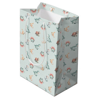 Baby Shower Gift Bag Mixed Dinosaur Pattern Party