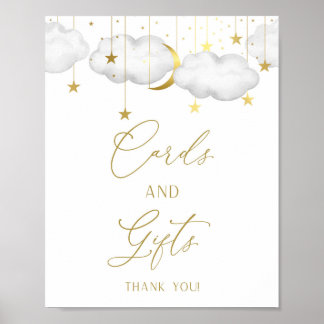 Baby Shower Gifts Sign, Cards and Gifts Poster