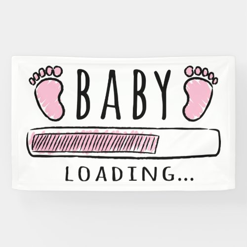 Baby Shower Girl  Baby Girl Loading Banner