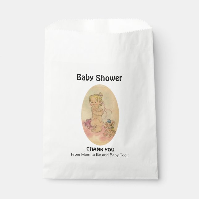 Baby Shower Girl Favor Bag (Front)