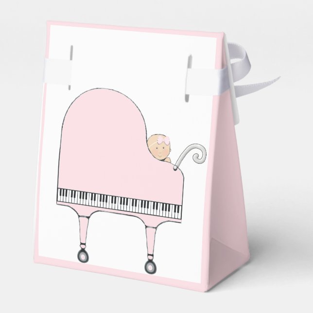 Baby Shower Girl Favor Boxes (Back Side)