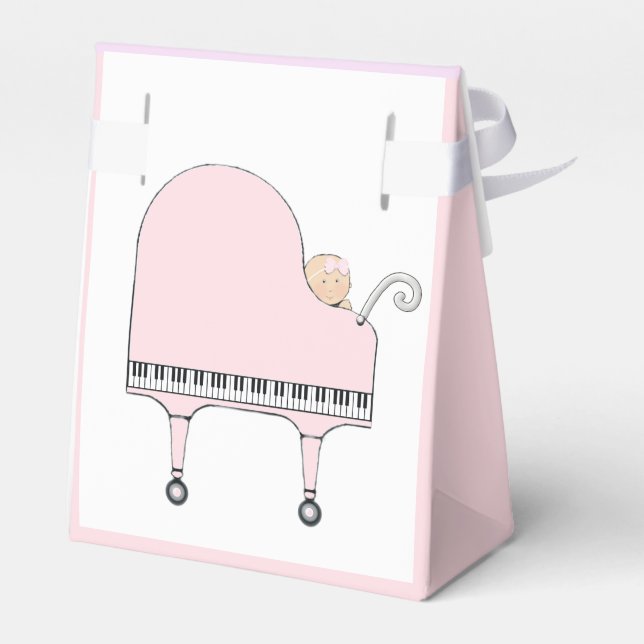Baby Shower Girl Favor Boxes (Back Side)