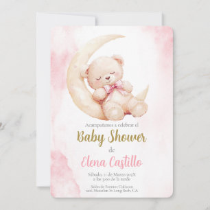 Baby Shower Girl in Spanish Invitation