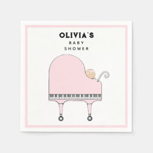 Baby Shower Girl Pink Napkins