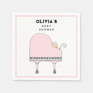 Baby Shower Girl Pink Napkins