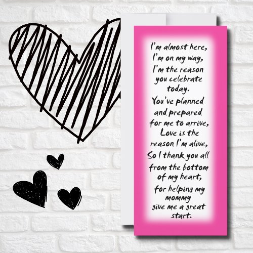 Baby shower girl place cards inspirational quotes