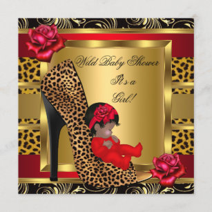 cheetah print baby shower theme