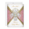 Baby Shower Girl White Pink Princess Damask