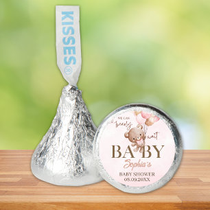 Baby Shower Girl with Cute Bear Illustration Hershey®'s Kisses®