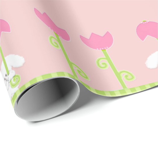 baby shower girl wrapping paper