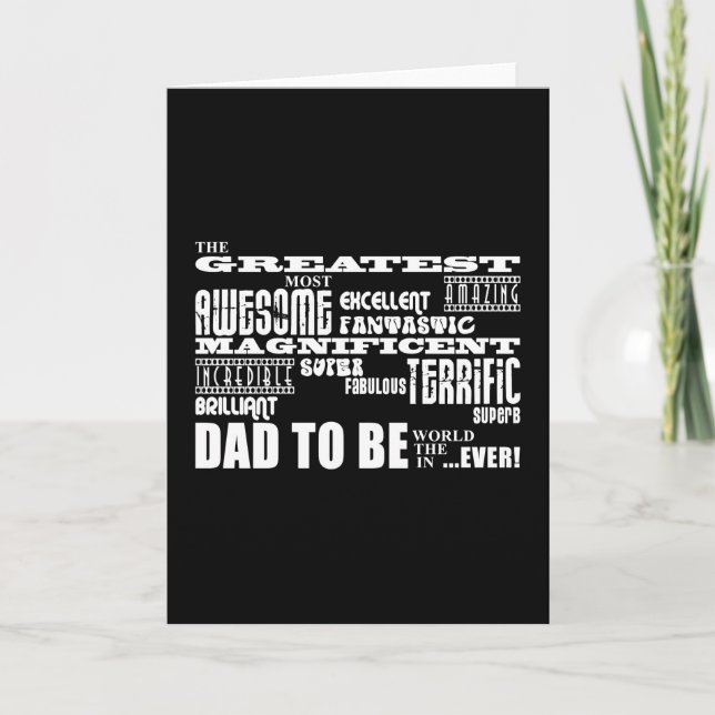 Baby Shower Greatest Best Future Fathers Dad to Be Card (Front)