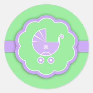 Baby Shower Green Neutral Sticker