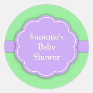 Baby Shower Green Sticker