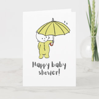 Baby shower greeting card