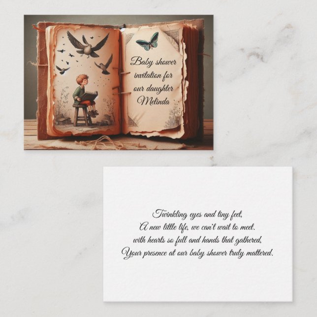 Baby Shower Greeting Card (Front/Back)